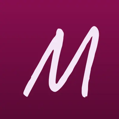 Materialova, магазин материалов для наращивания ресниц, лого-визитка